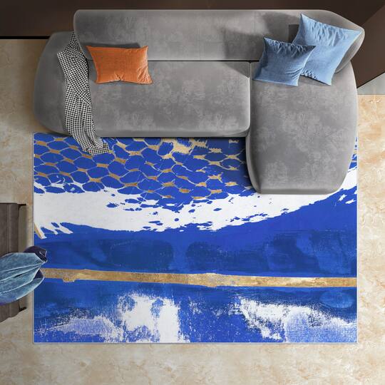 Empire Art Direct 5ft. x 7.5ft. Fisherman’s Wharf I Tapis D'Art Washable Area Rug